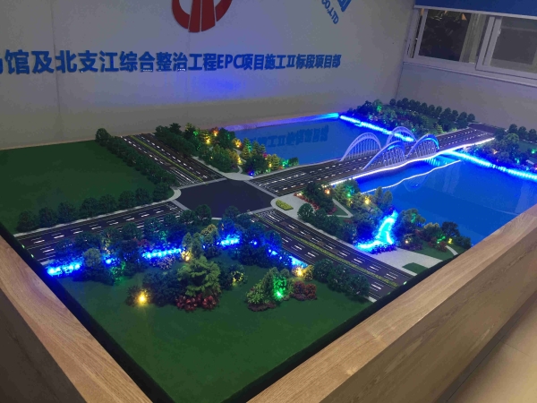 杭州亚运场馆北之江大桥模型